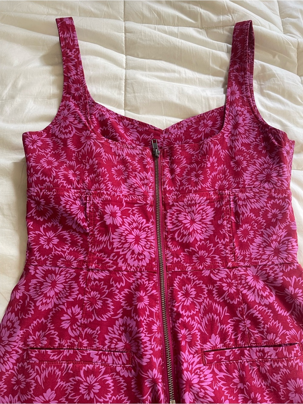 The Colette Pink Floral Wide-Leg Jumpsuit Size 8 - Picture 6 of 7